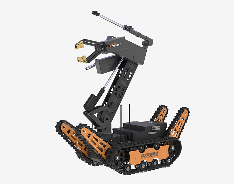 重型排爆機器人（重量650kg,夾持力120kg，前后雙擺臂）【第6代】