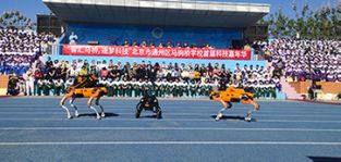 凌天攜帶四足機(jī)器狗、偵檢無(wú)人機(jī)等高精尖裝備走進(jìn)校園，助力北京通州市馬駒橋?qū)W校首屆科技嘉年華